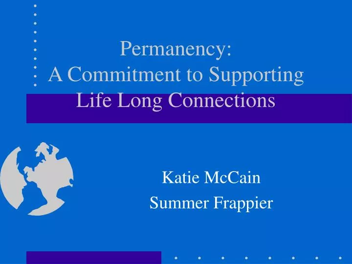 permanency a commitment to supporting life long connections