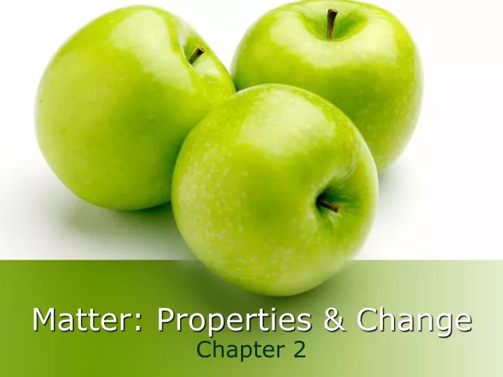 matter properties change