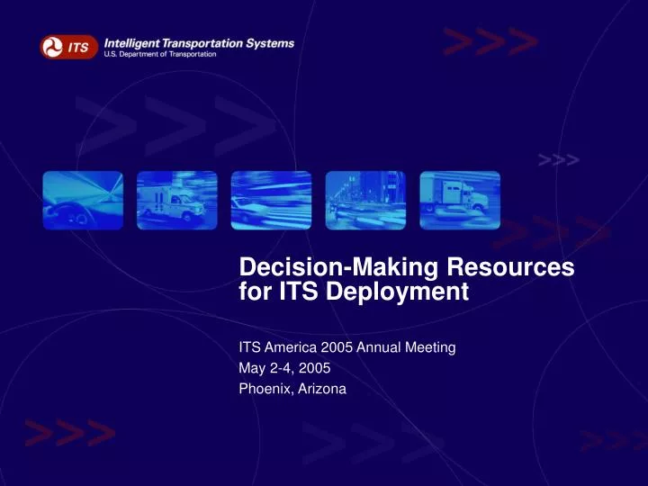 decision making resources for its deployment