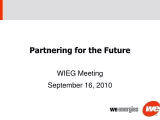 Partnering for the Future