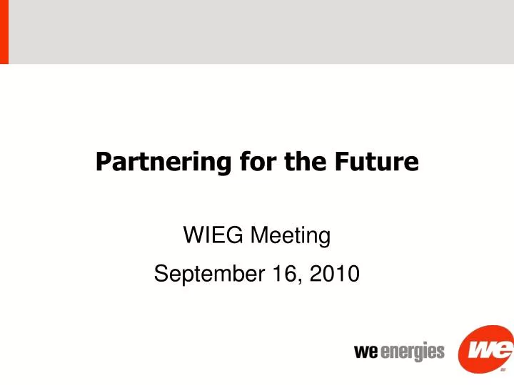 partnering for the future