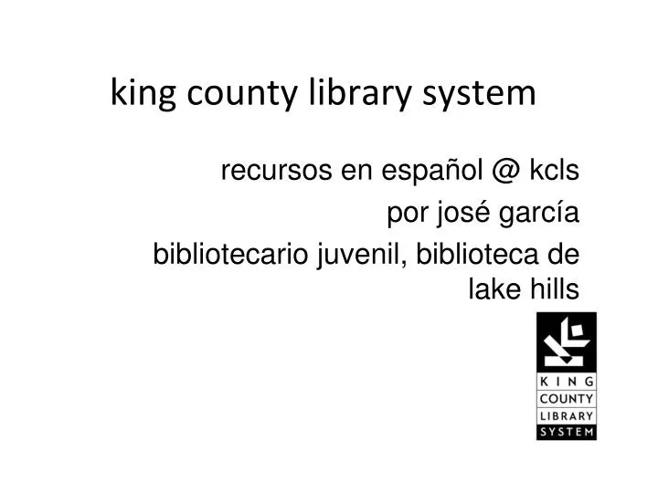 king county library system