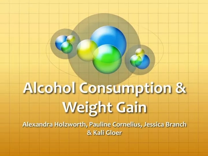 alcohol consumption weight gain