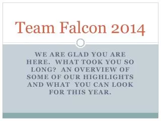 Team Falcon 2014