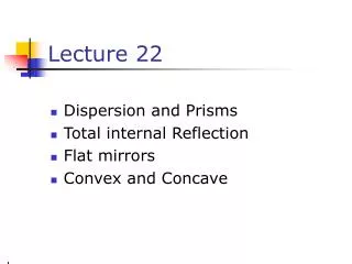 lecture 22