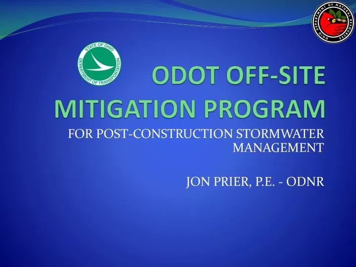 odot off site mitigation program