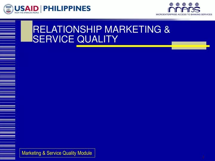 relationship marketing service quality