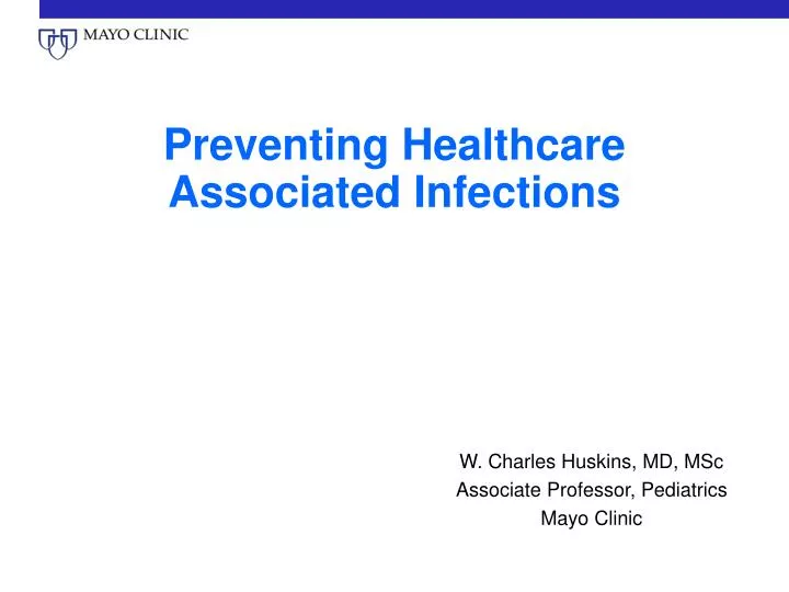preventing healthcare associated infections