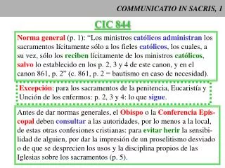 communicatio in sacris 1