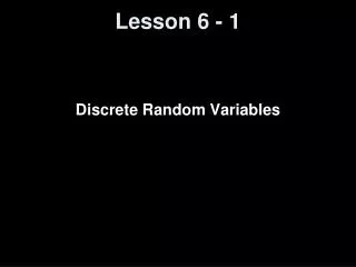 lesson 6 1