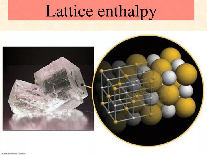lattice enthalpy