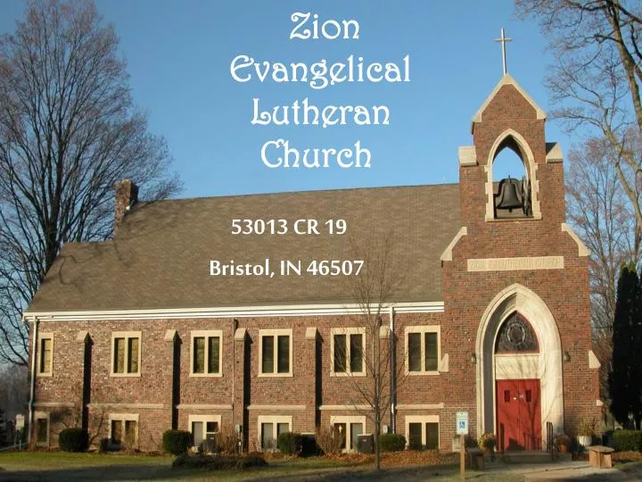 zion evangelical lutheran church