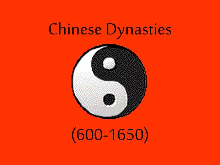 chinese dynasties 600 1650
