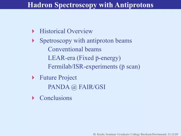hadron spectroscopy with antiprotons