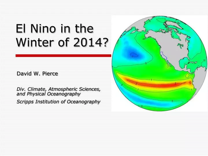 el nino in the winter of 2014