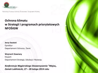 ochrona klimatu w strategii i programach priorytetowych nfo igw