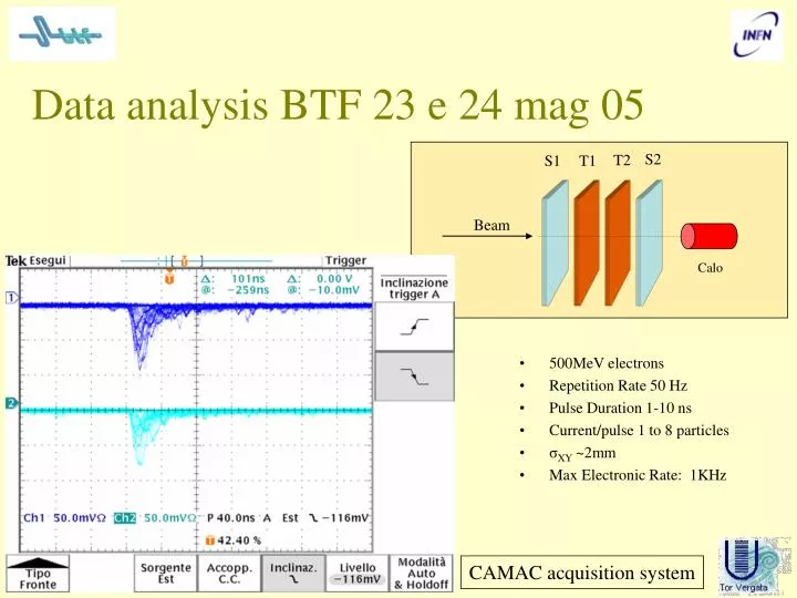 data analysis btf 23 e 24 mag 05