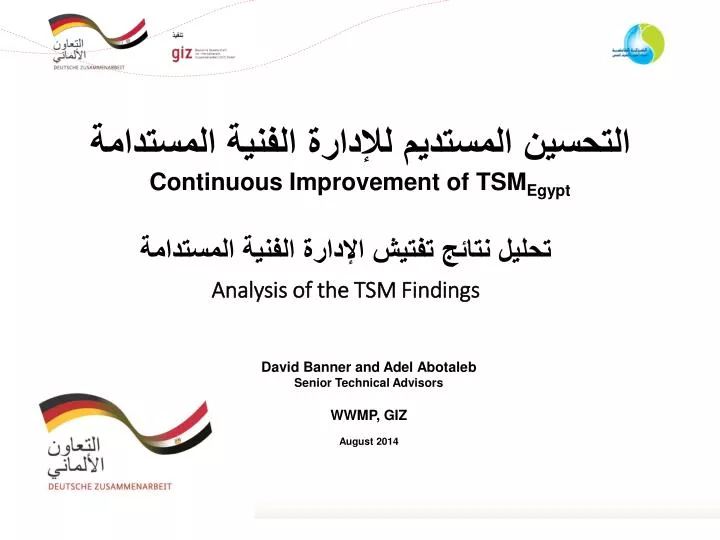 continuous improvement of tsm egypt