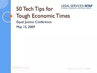 50 Tech Tips for Tough Economic Times
