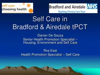 Self Care in Bradford &amp; Airedale tPCT