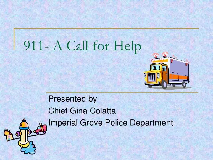 911 a call for help