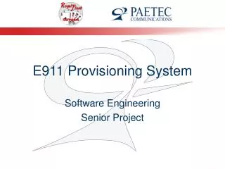 E911 Provisioning System
