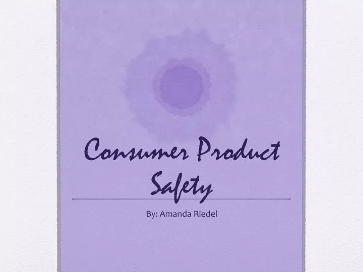 consumer product safety