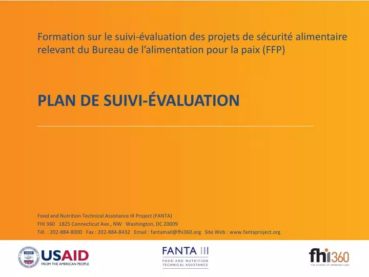 plan de suivi valuation