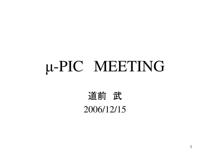 pic meeting