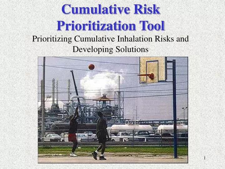 cumulative risk prioritization tool