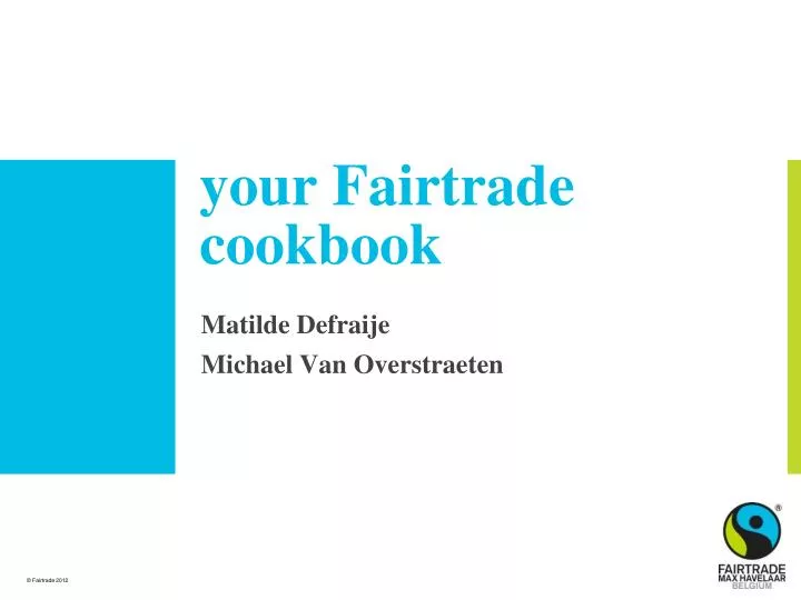 your fairtrade cookbook