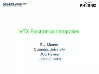 VTX Electronics Integration