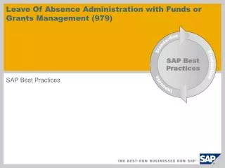 Leave Of Absence Administration with Funds or Grants Management (979)