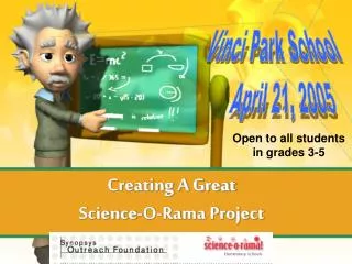 Creating A Great Science-O-Rama Project