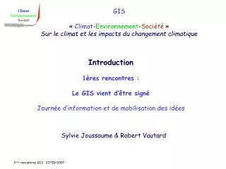 gis climat environnement soci t sur le climat et les impacts du changement climatique