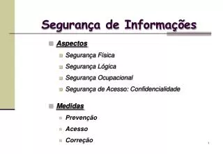 seguran a de informa es