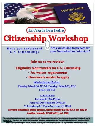 Citizenship Workshop