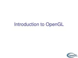 introduction to opengl