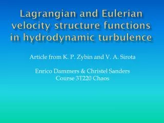 Lagrangian and Eulerian velocity structure functions in hydrodynamic turbulence