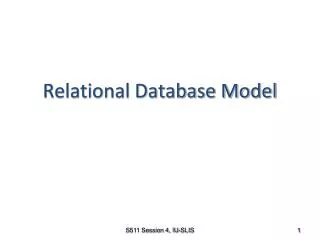 Relational Database Model