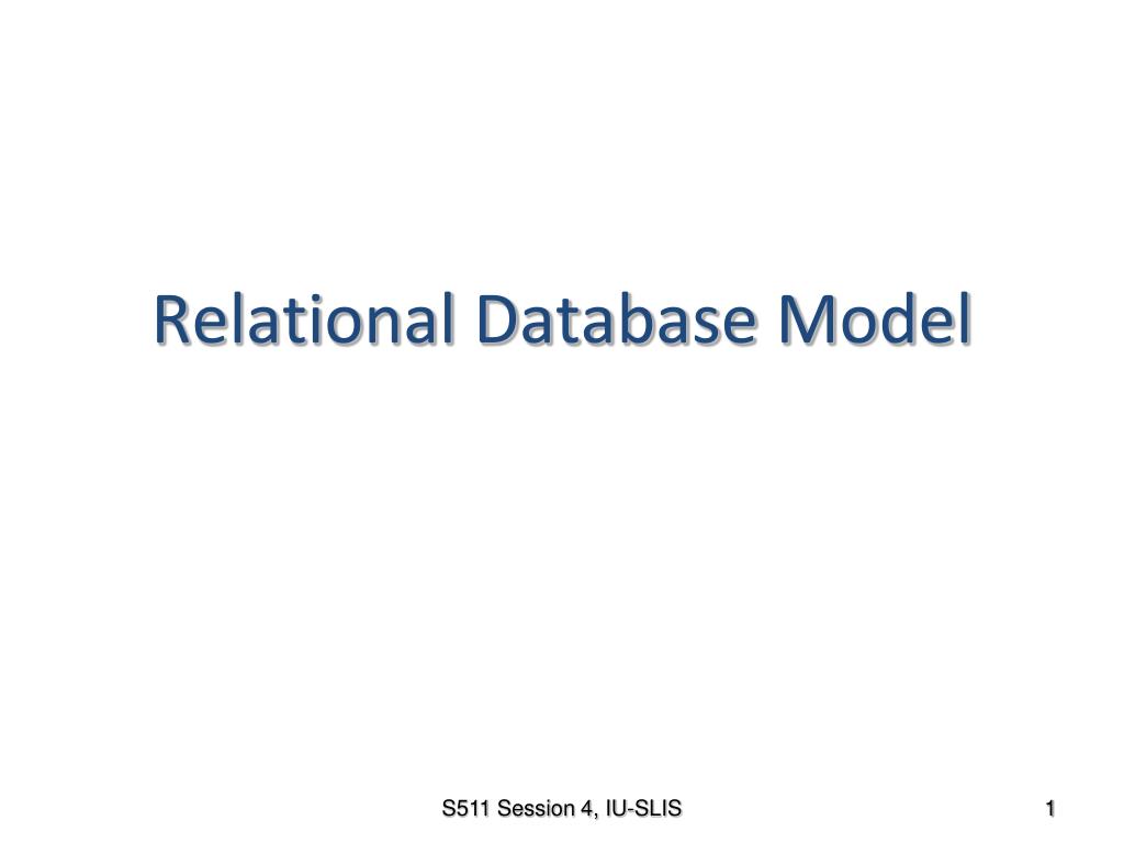 PPT - Relational Database Model PowerPoint Presentation, free download ...