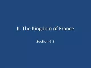 ii the kingdom of france