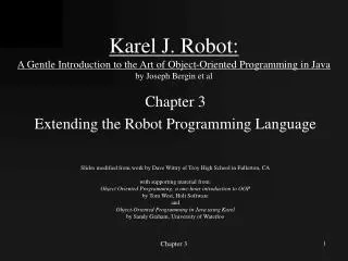 Chapter 3 Extending the Robot Programming Language