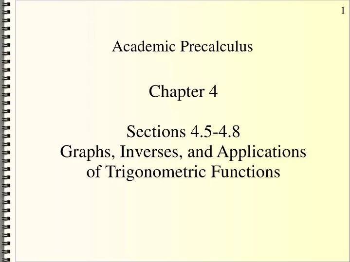 academic precalculus