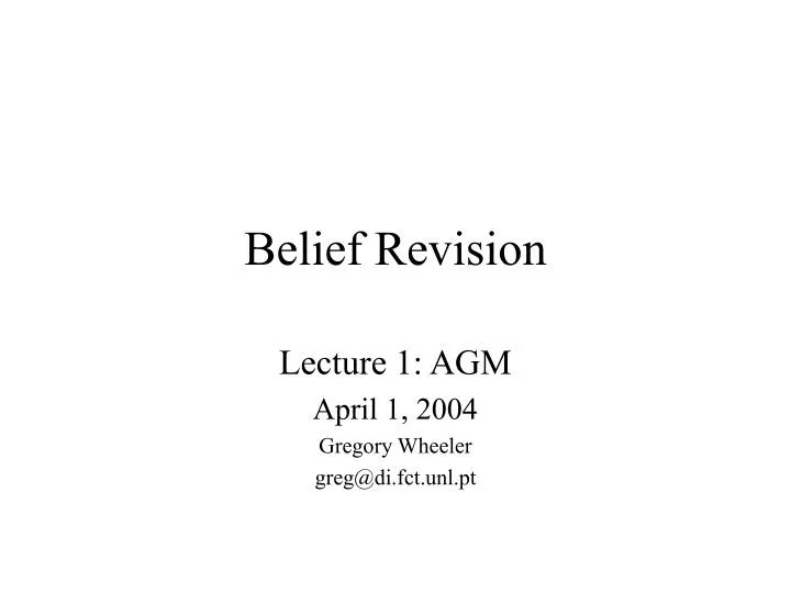 belief revision