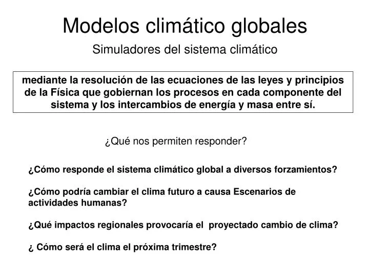 modelos clim tico globales