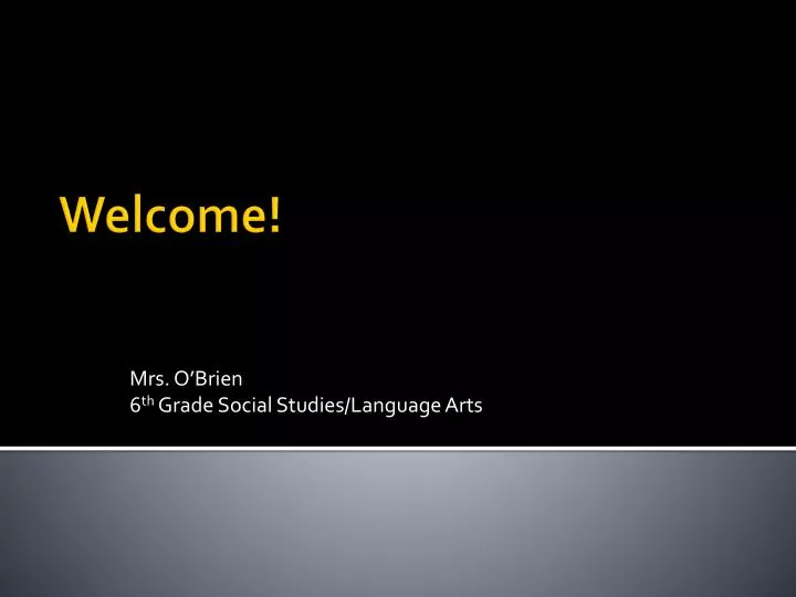 mrs o brien 6 th grade social studies language arts