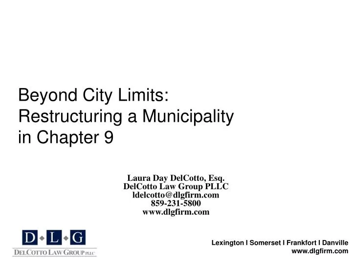 beyond city limits restructuring a municipality in chapter 9