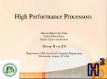 High Performance Processors