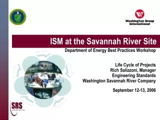 ISM at the Savannah River Site